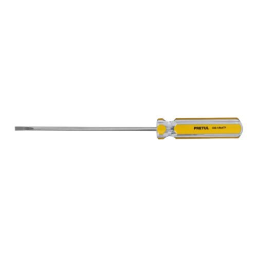 21464 - Desarmador cabinet 1/8 x 4" mango de PVC, Pretul