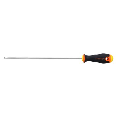 14027 - Desarmador cabinet 1/8" x 8" mango Comfort Grip, Truper