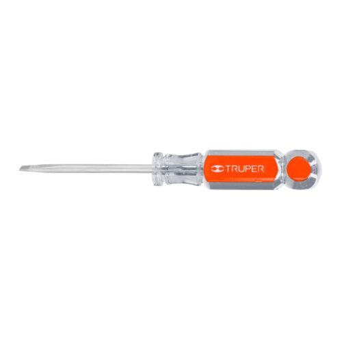 14029 - Desarmador cabinet 3/16" x 3" mango de acetato, Truper