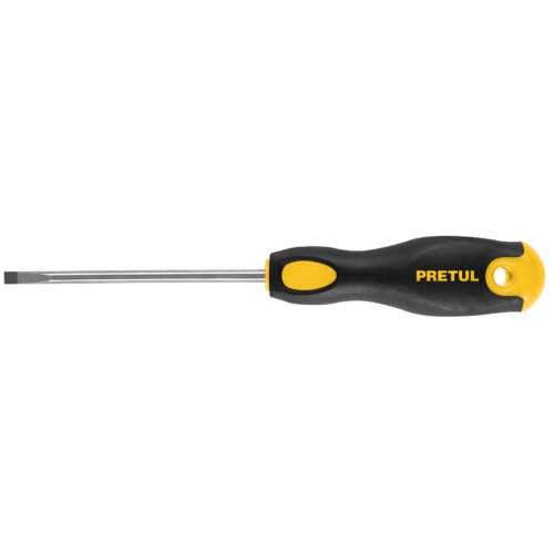 21489 - Desarmador cabinet 3/16 x 4" mango Comfort Grip, Pretul