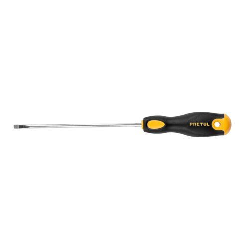 21490 - Desarmador cabinet 3/16 x 6" mango Comfort Grip, Pretul