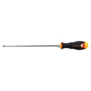 14043 - Desarmador cabinet 3/16" x 8" mango Comfort Grip, Truper