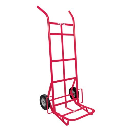 44477 - Diablo de carga de 300 kg, ruedas sólidas, doble balero