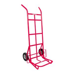 44478 - Diablo de carga de 400 kg, ruedas sólidas, doble balero