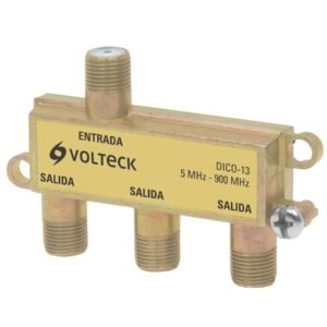 48476 - Divisor coaxial de 1 entrada y 3 salidas, Volteck