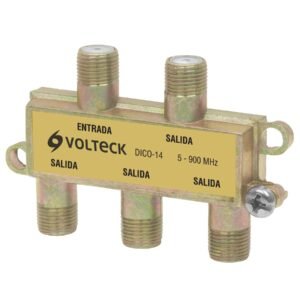 48477 - Divisor coaxial de 1 entrada y 4 salidas, Volteck