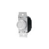 47723 - Atenuador de luz giratorio, Standard, blanco, Volteck