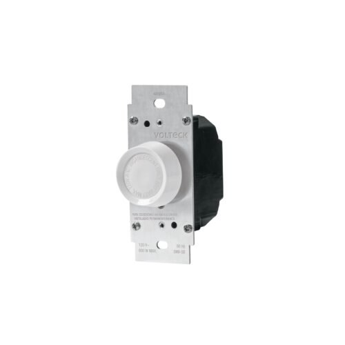 47723 - Atenuador de luz giratorio, Standard, blanco, Volteck