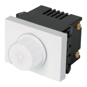 47054 - Dimmer giratorio, 1.5 módulos, línea Española, color blanco