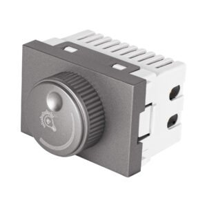 47833 - Dimmer giratorio acero inox de 1.5 módulos, línea Lisboa