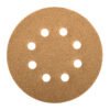 103312 - Paquete c/5 discos de lija 5" grano 100, 8 perforaciones
