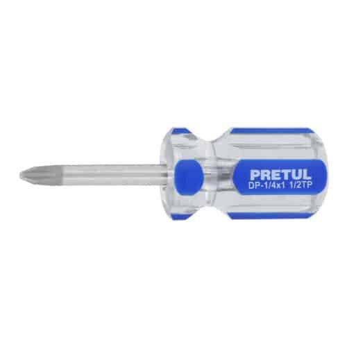 21476 - Desarmador de cruz 1/4 x 1-1/2" mango de PVC, Pretul