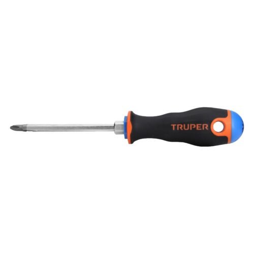 DP-1-4X4B.jpg 14076 - Desarmador de cruz 1/4" x 4" mango Comfort Grip, Truper
