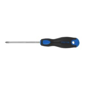 21496 - Desarmador de cruz 1/4" x 4" mango Comfort Grip, Pretul