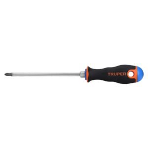 14079 - Desarmador de cruz 1/4" x 6" mango Comfort Grip, Truper