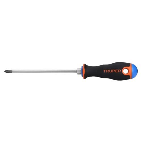 DP-1-4X6B.jpg 14079 - Desarmador de cruz 1/4" x 6" mango Comfort Grip, Truper