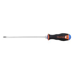 14082 - Desarmador de cruz 1/4" x 8" mango Comfort Grip, Truper
