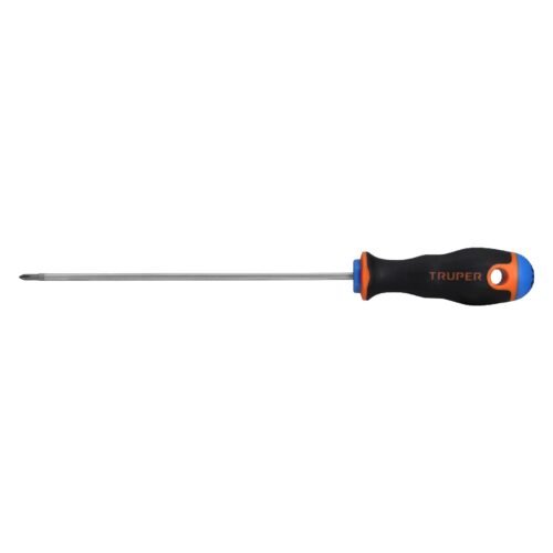 14058 - Desarmador de cruz 1/8" x 6" mango Comfort Grip, Truper