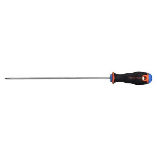 100835 - Desarmador de cruz 1/8" x 8" mango Comfort Grip, Truper