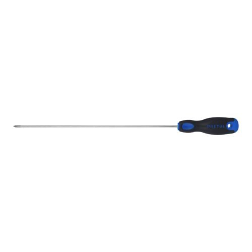 28084 - Desarmador de cruz 1/8" x 8" mango Comfort Grip, Pretul