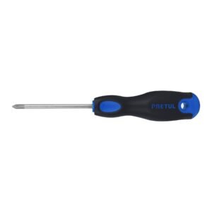 21493 - Desarmador de cruz 3/16" x 3" mango Comfort Grip, Pretul