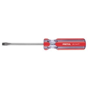 21459 - Desarmador plano 1/4 x 4" mango de PVC, Pretul