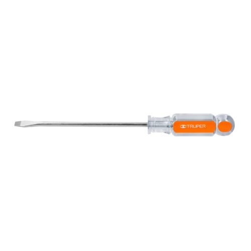 13999 - Desarmador plano 1/4" x 6" mango de acetato, Truper