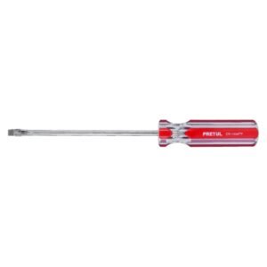 21462 - Desarmador plano 1/4 x 6" mango de PVC, Pretul
