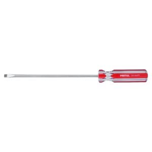 21460 - Desarmador plano 1/4 x 8" mango de PVC, Pretul