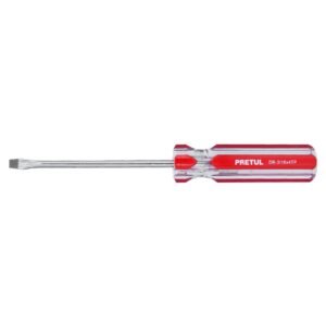 21458 - Desarmador plano 3/16 x 4" mango de PVC, Pretul
