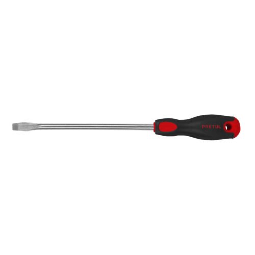 28080 - Desarmador plano 3/8" x 8" mango Comfort Grip, Pretul