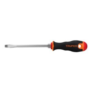 14006 - Desarmador plano 5/16" x 6" mango Comfort Grip, Truper