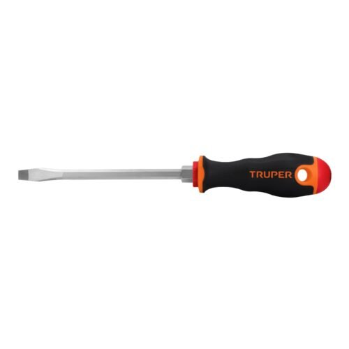 14006 - Desarmador plano 5/16" x 6" mango Comfort Grip, Truper