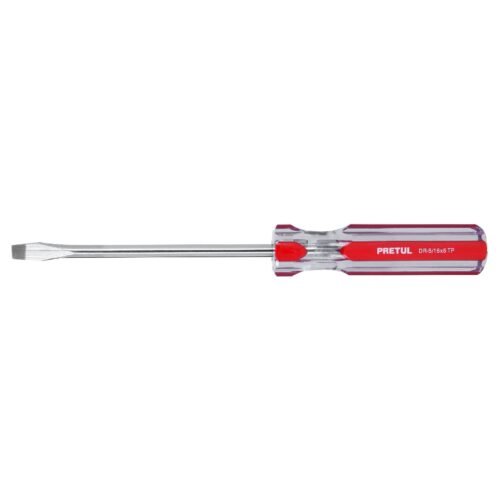 21463 - Desarmador plano 5/16 x 6" mango de PVC, Pretul