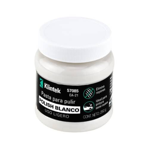 57085 - Polish en pasta blanca para auto, 250 g, uso ligero, KLINTEK