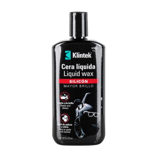 57088 - Cera líquida de silicón para auto, 473 ml, KLINTEK