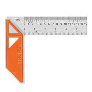 14370 - Escuadra 6" para carpintero con mango 100% de aluminio