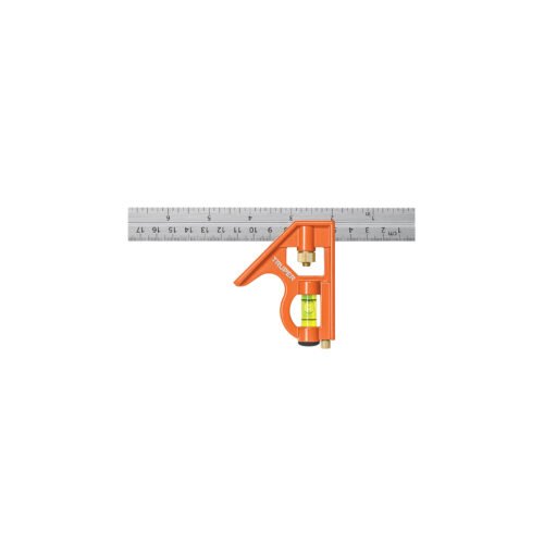 14369 - Escuadra 7" de combinación con punzón para marcar, Truper