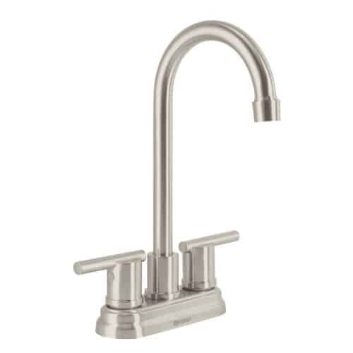 49942 - Mezcladora satín 4" para lavabo cuello tipo bar, Element