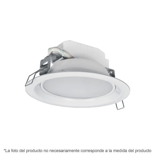 48346 - Luminario LED empotrado redondo de 5 W, luz de día, Volteck
