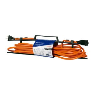 40190 - Extensión eléctrica uso rudo 10 m 2x16 AWG para 1 clavija
