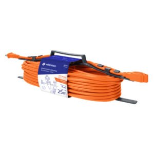 48050 - Extensión eléctrica de uso rudo 25 m 2x16 AWG, Volteck