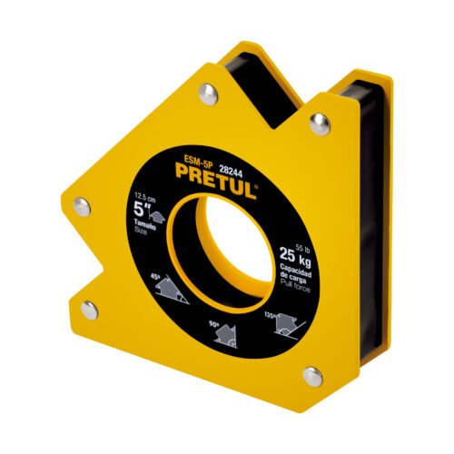 28244 - Escuadra magnética p/soldar, 5", capacidad 25 kg, PRETUL