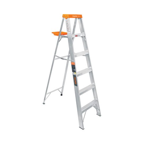 EST-25.jpg 10335 - Escalera de tijera tipo ll 5 peldaños y bandeja, Truper