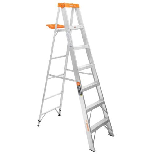 16744 - Escalera de tijera tipo II 6 peldaños y bandeja, Truper