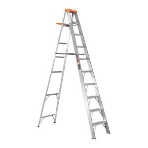 10436 - Escalera de tijera tipo II 9 peldaños y bandeja, Truper
