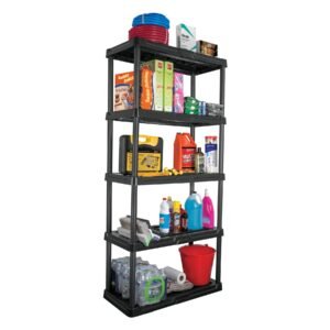 20614 - Estante plástico 5 repisas cap. 35 Kg, 180x44x92, PRETUL