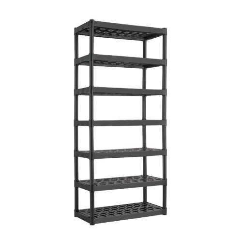 EST-7.jpg 103600 - Estante plástico uso rudo 7 rep/cap. 70 Kg, 185x43x91,TRUPER