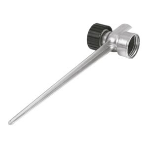 10366 - Estaca metálica universal 8" dos vías, para aspersor, TRUPER