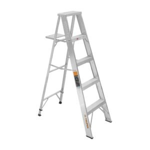 10445 - Escalera de tijera 100% aluminio tipo ll 4 peldaños, Truper